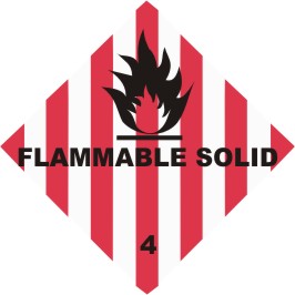 Class 4.1 Flammable solid (image for) Class 4.1 Flammable solid